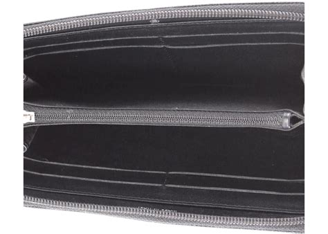 Chanel Timeless CC Zipped Organizer Wallet Long Black 